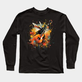 Mosquito Playing Guitar Long Sleeve T-Shirt